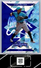 2025 Panini Crusade #88 Starlyn Caba Crusade Blue Cracked Ice