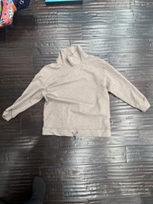 Varley Women's Beige/Cream Funnel Neck Sweatshirt Pullover Size Large
