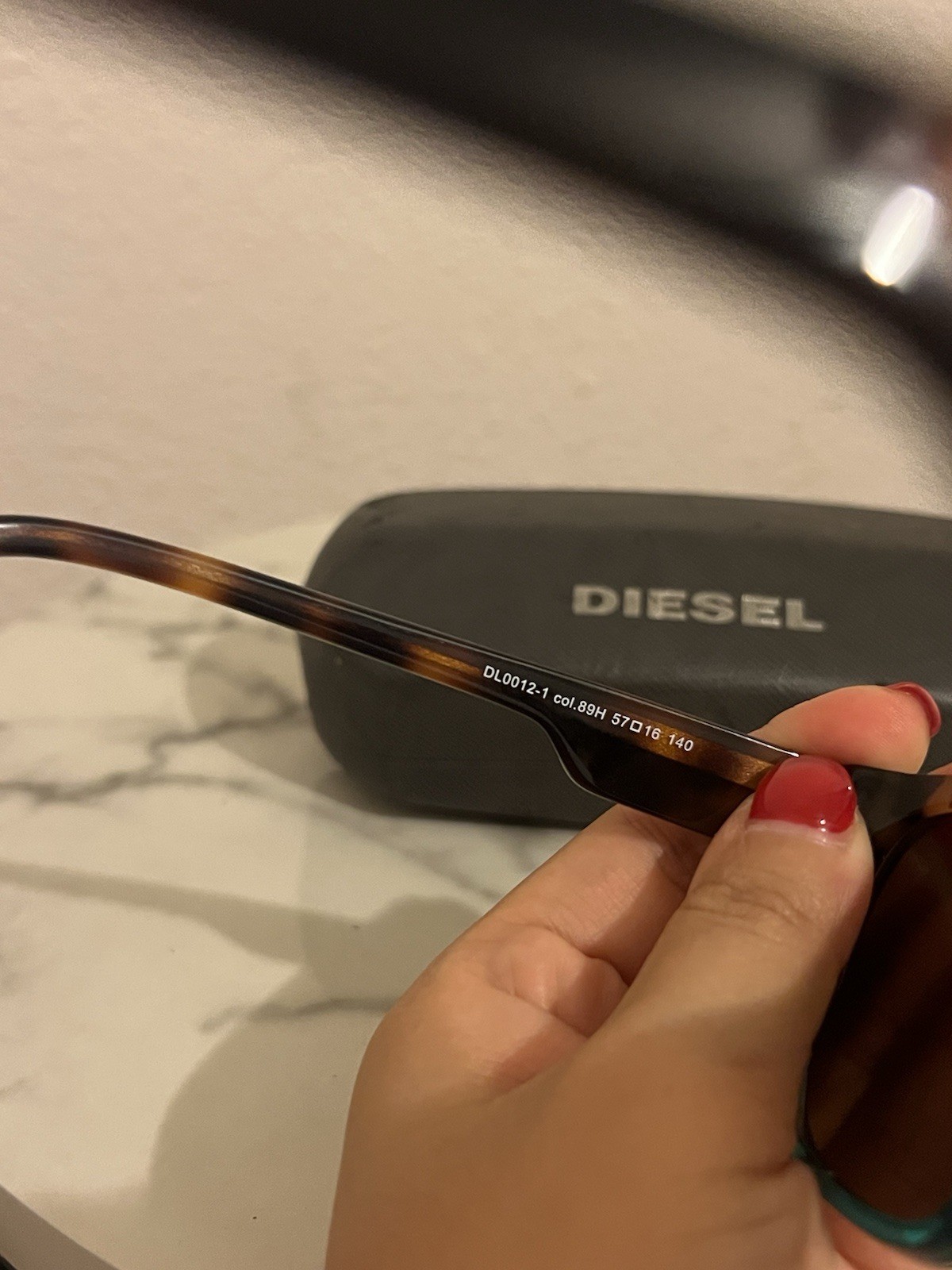 Diesel Rectangular Sunglasses DL0012  Tortoise/Tu… - image 5