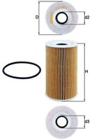 ÖLfilter Mahle OX 128/1D Filtereinsatz FüR Porsche 911 996 Boxster 997 Cayenne