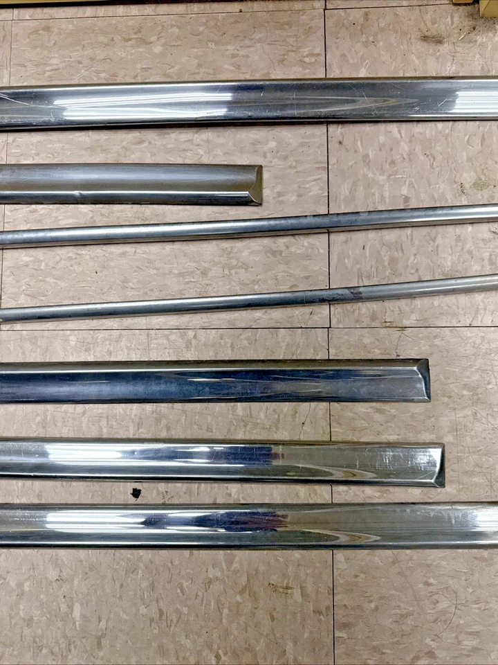 RH LH  Fender Door 1/4 Fin Trim Set 1958 Chevrolet Yeoman Del Ray 2 Door Wagons - Image 3 of 4