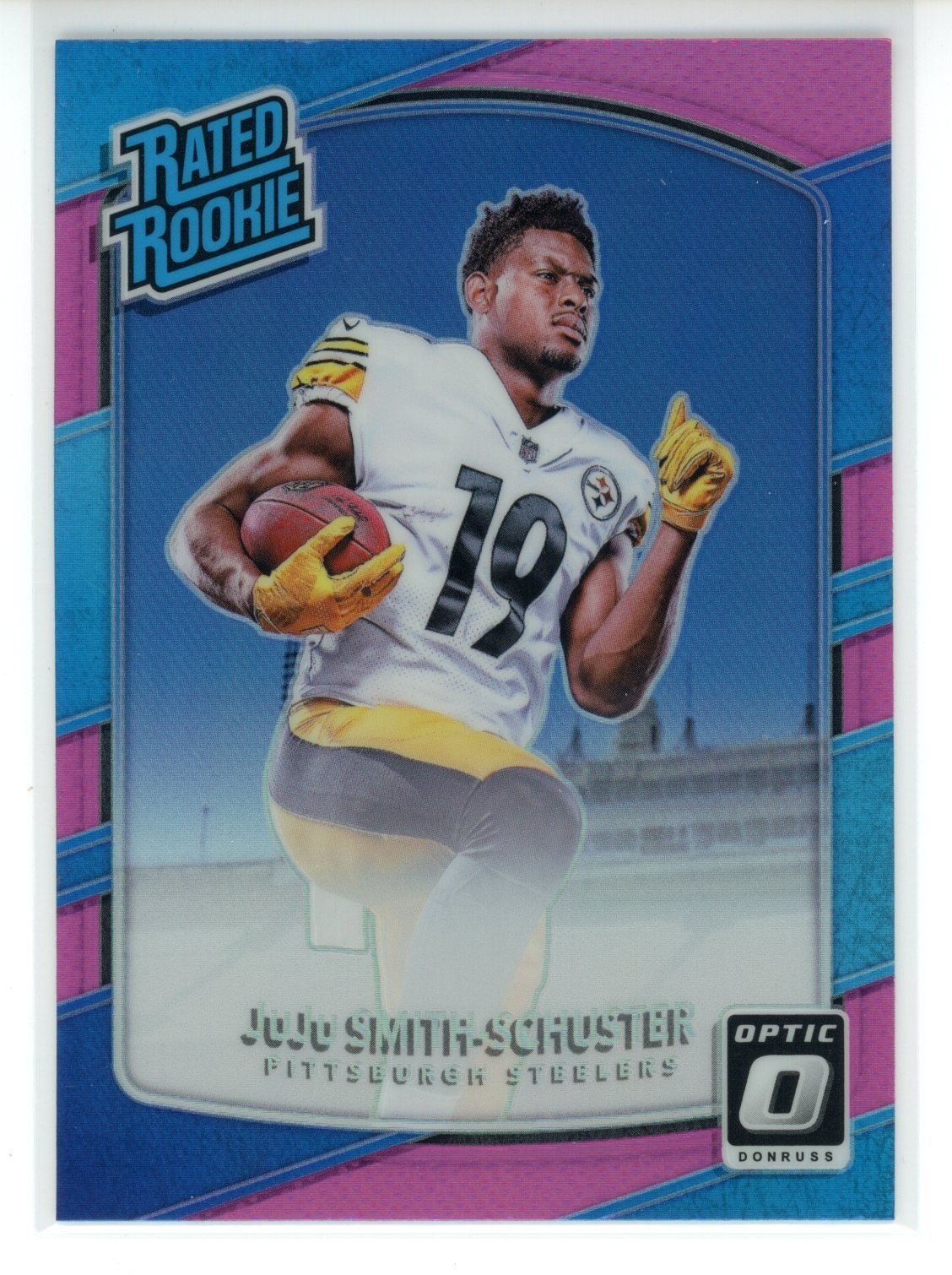 2017 Donruss Optic - Rated Rookie JuJu Smith-Schuster (RC) Pink Prizm #176