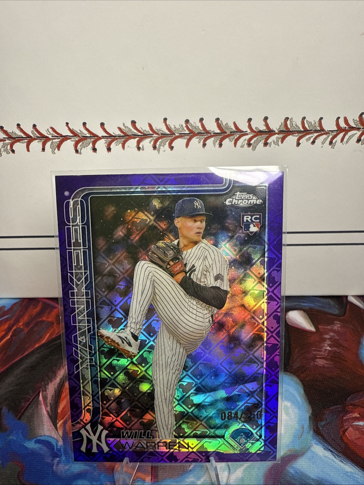 2025 Topps Chrome - Will Warren #81 Purple Refractor /250 (RC)
