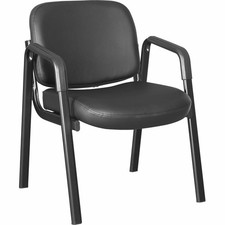 Lorell Deluxe Leather 4-Leg Guest Chair llr-84594  llr84594 