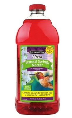 Pennington Ready-to-Use Ultra Hummingbird Food, No Artificial Dye, 64 oz