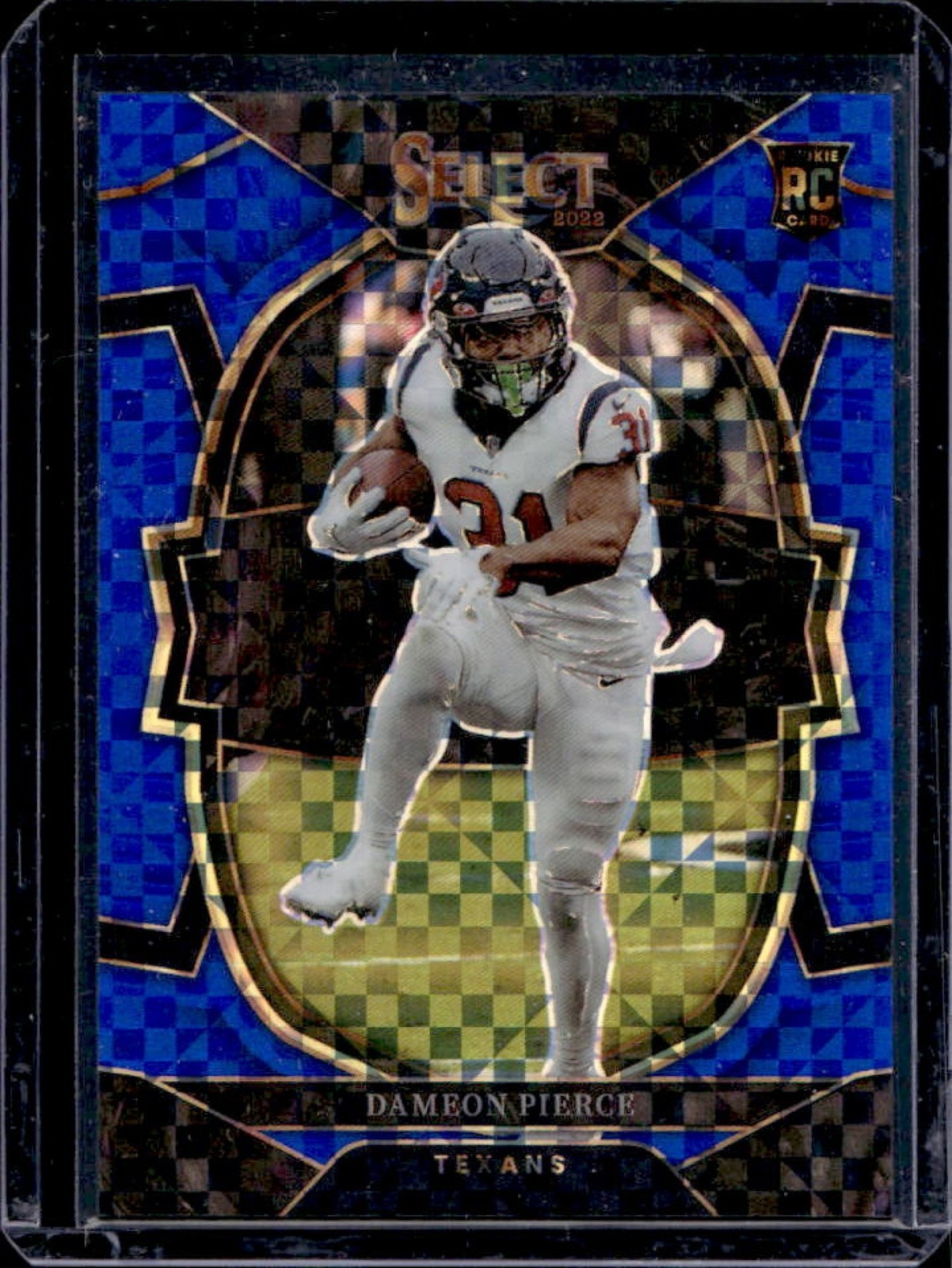 2022 Select Dameon Pierce RC Blue Prizm Rookie Concourse #162/199 Texans
