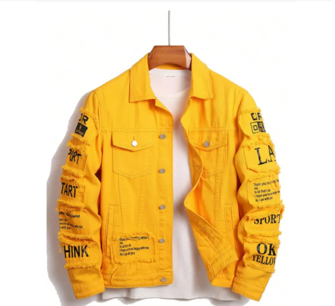 Korean-style Loose Denim Jacket-XL