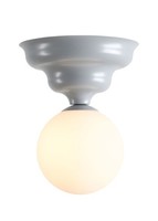 Deckenlampe Metall Glas Blaugrau Esszimmer Ø17 Cm E27 Deckenleuchte Wohnzimmer