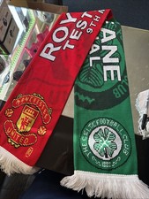 Roy Keane Testimonial Scarf 2006 Manchester United v Celtic Match Day Scarf 
