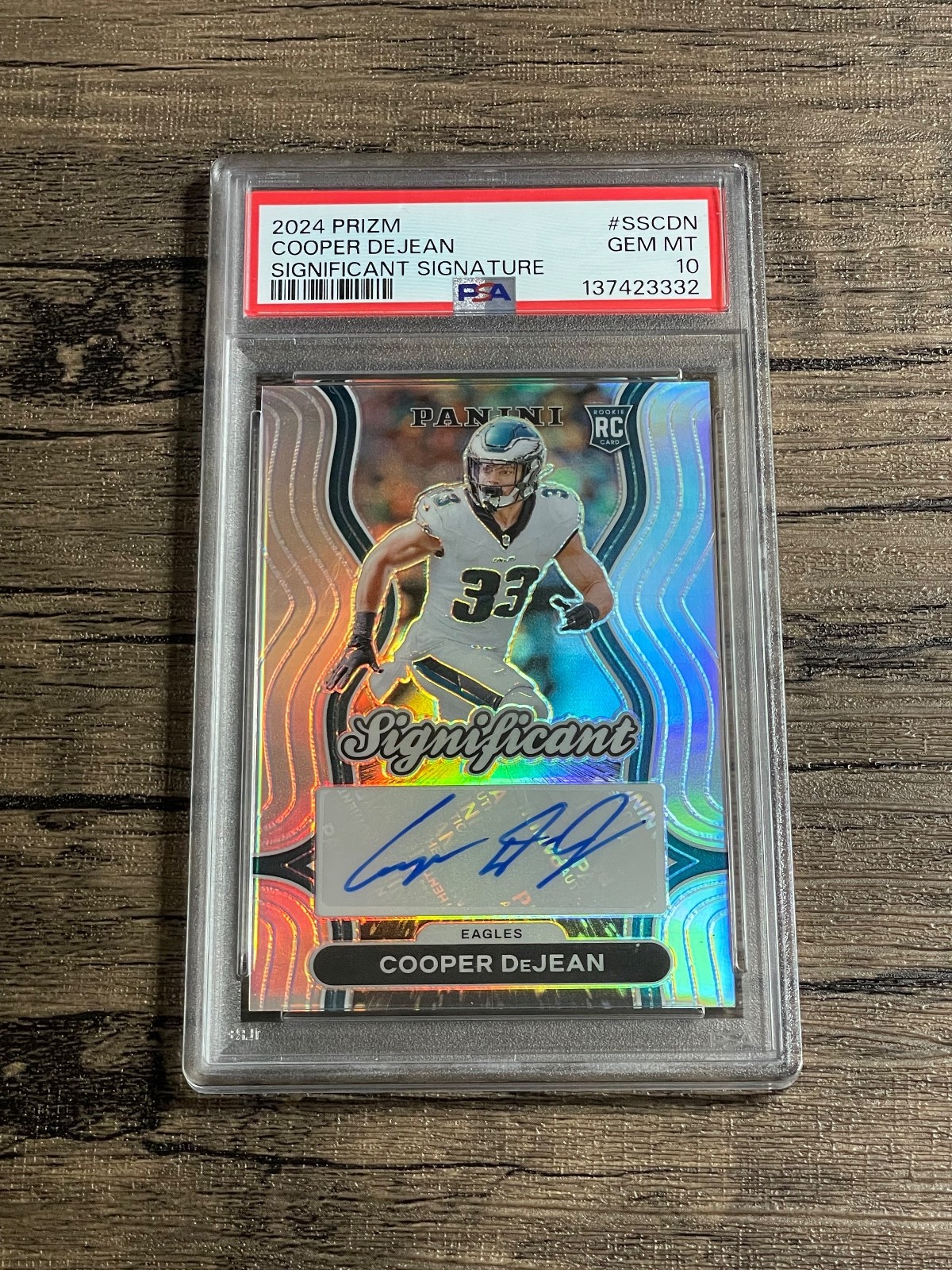 Cooper DeJean Panini Prizm Draft Picks Sensational Signatures #SSCDN Silver Prizm
