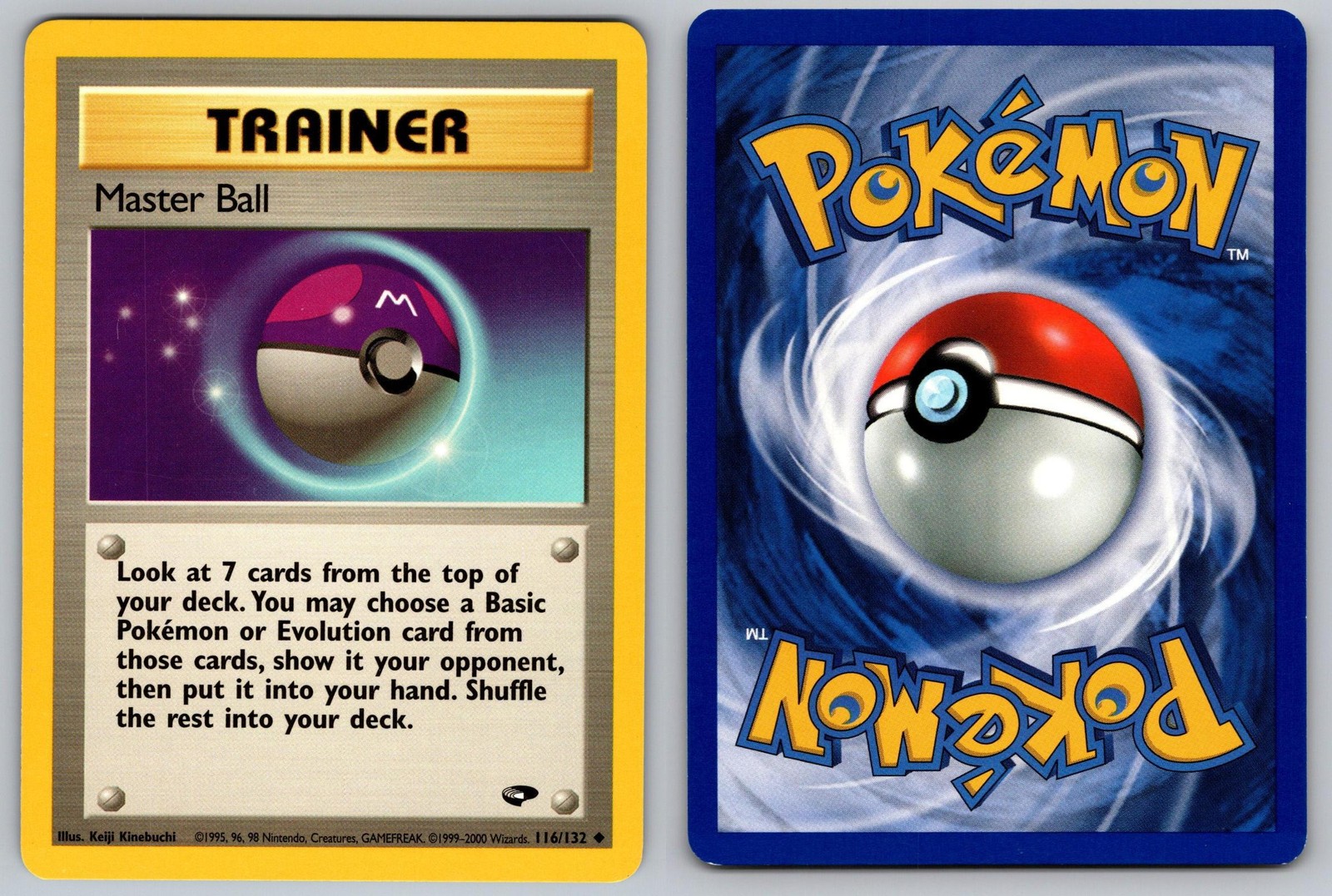 Pokemon : Gym Challenge Master Ball 116/132 Uncommon Unlimited LP