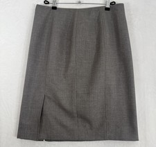 Jones Studio Separates Pencil Skirt 12 Gray Womens Knee Length