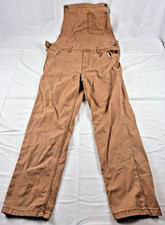 BDG Urban Outfitters Size M-M Bib Canvas Bib Overalls Brown Unisex Zip Fly