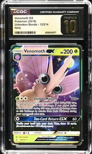 Venomoth-GX graded CGC 10 for sale on eBay