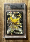 2016 Pikachu EX XY124 Promo Black Star Red & Blue Beckett BGS 8