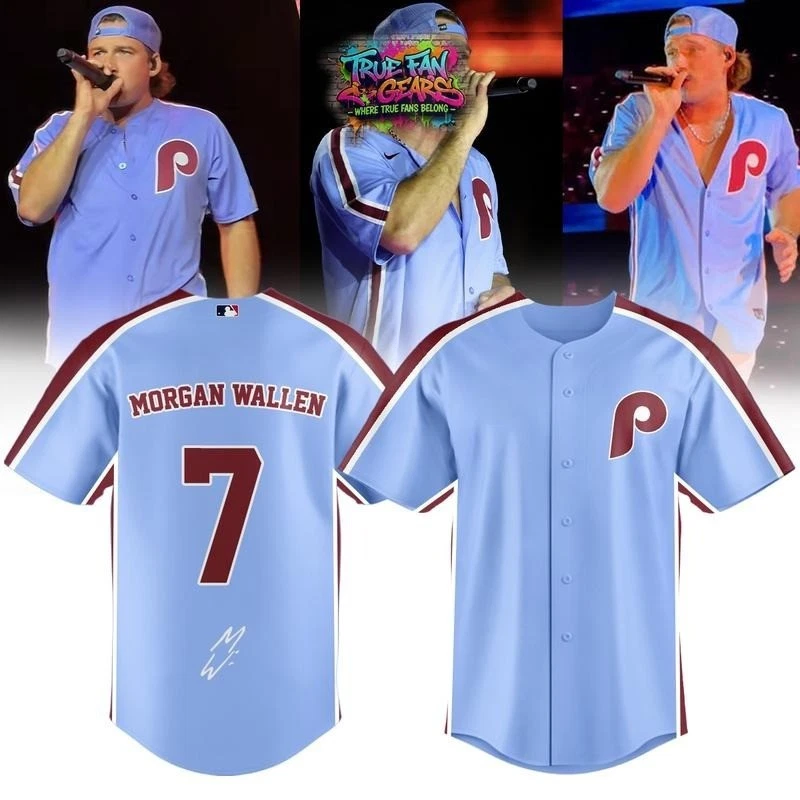 Wallen x Philadelphia Phillies Still The Problem Tour 2026 Baseball Jersey