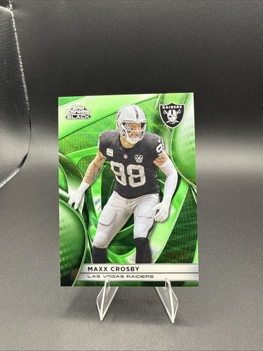 maxx crosby topps chrome black /99 Raiders