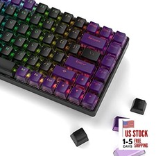 Pudding Keycaps 60 65 75 100 Percent - PBT Shine Through Keycaps,165 Z-Purple