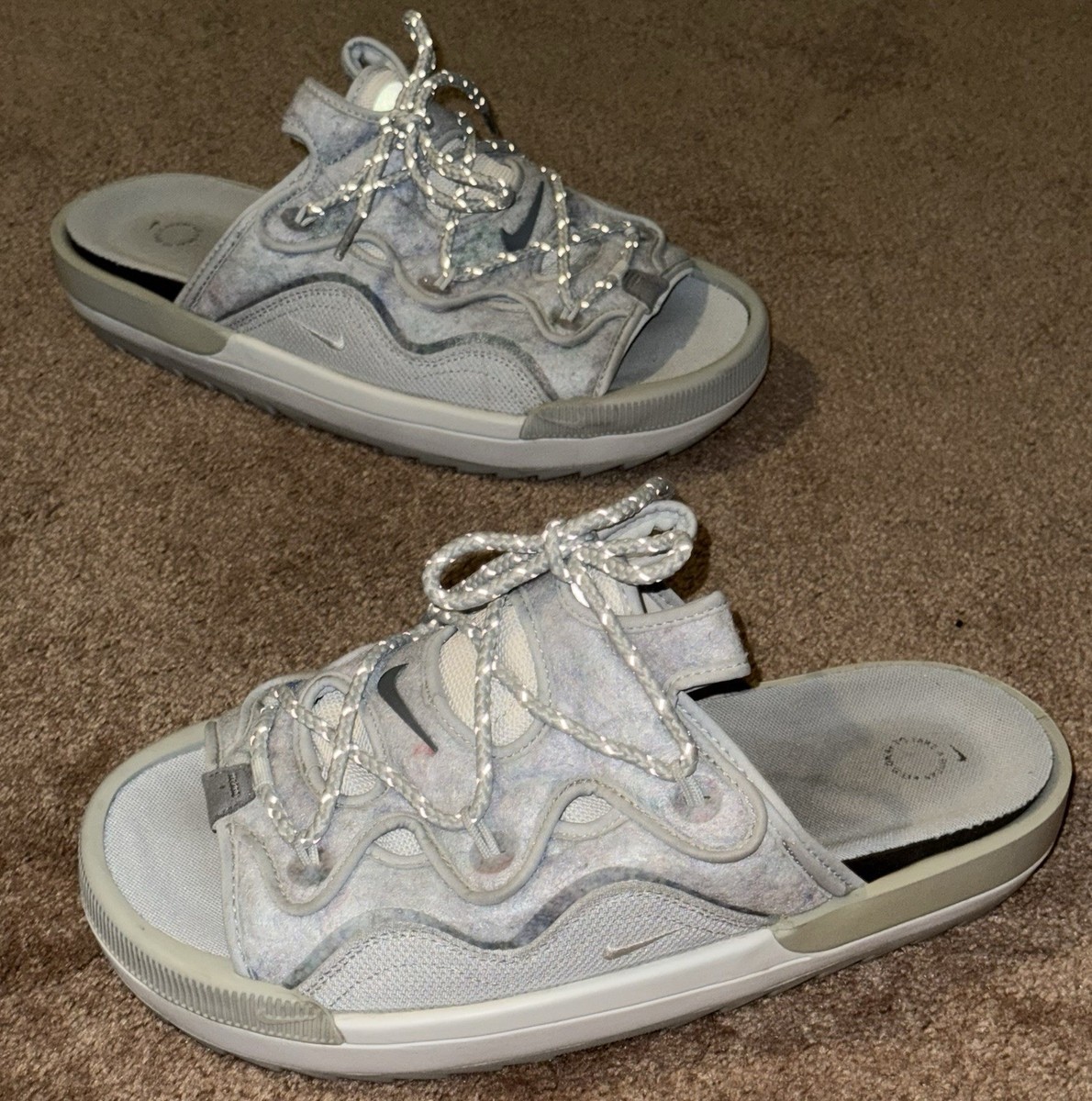NIKE Offline 2.0 Grey/Fog Slip-On Slides Sandals Size 10  display picture 3