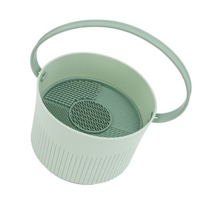 Makeup Brush Cleaning Mat Bowl Easy Storage Deep Cleansing Cosmetic Brushes