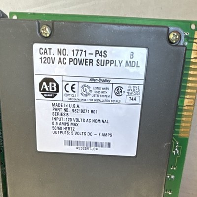 Allen-Bradley 1771-P4S Power Supply Module 120V AC 5V DC 8A Series B