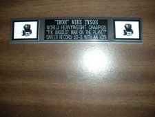 MIKE TYSON (BOXING) ENGRAVED NAMEPLATE FOR PHOTO/POSTER/GLOVES/TRUNKS
