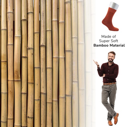 Cosyfeel® Men Dress Socks Bamboo Material (4-Pack) Soft 4 Seasons Seamless Toe - Picture 4 of 63