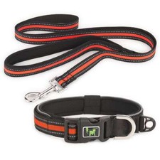 Pet Collar and Leash Set Reflective Nylon Collar with Leash for Dog Puppy Cat US