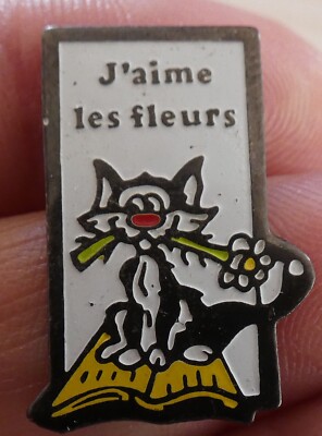 PIN'S BD KATZE GASTON LAGAFFE ? J'AIME LES FLOWERS