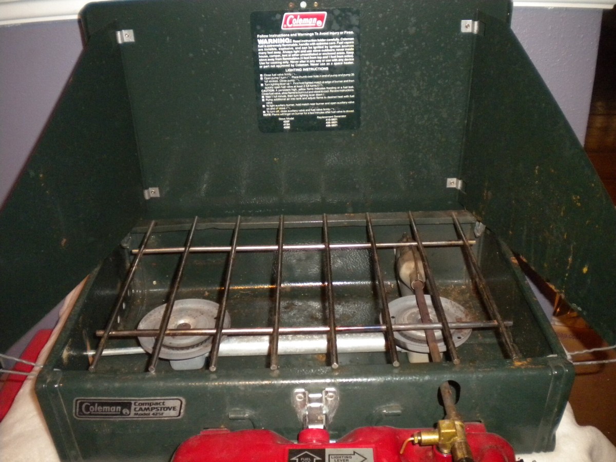 Coleman 2 Burner Camp Stove Model 425F Dated 2/92 | eBay