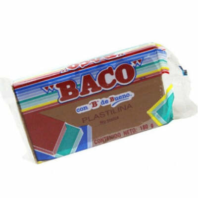 Baco Plastilina Reusable and Non-Drying Modeling Clay bars 180g (6.34oz)