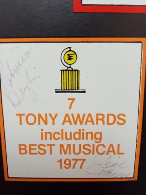Annie Musical Tour Window Card Poster With Original Autographs  display picture 1