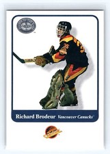 2001-02 Fleer Greats of the Game #48 Richard Brodeur Vancouver Canucks
