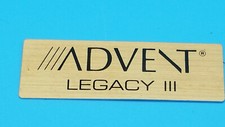 Vintage Advent Legacy 3 Speaker Badge. Original