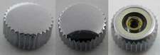 Crown for watch in rhodium plated 4.8 millimeters fit stem 1.2 mm * tap 7 *
