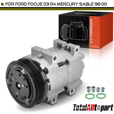 Replacement Parts for A/C Compressor w/ HT6 Style&6-Groove Pulley for