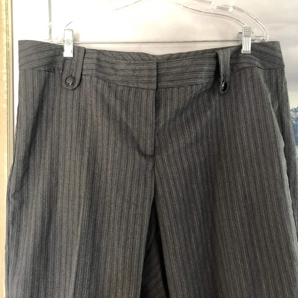 JMS Gray Pinstripe Dress Pants Hemmed Women’s 20W A2897 - Image 2 of 4