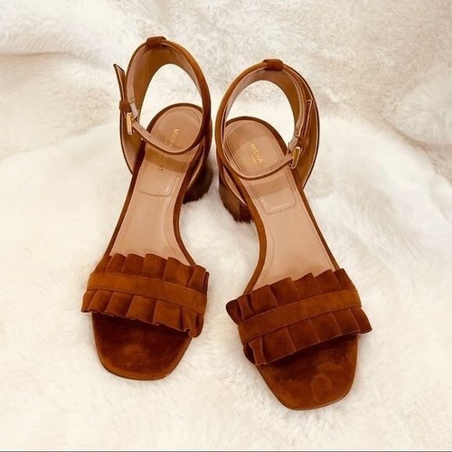 Michael Kors Collection Monroe Suede Sandals Suede Size US 5/ UK 35 - Picture 2 of 10