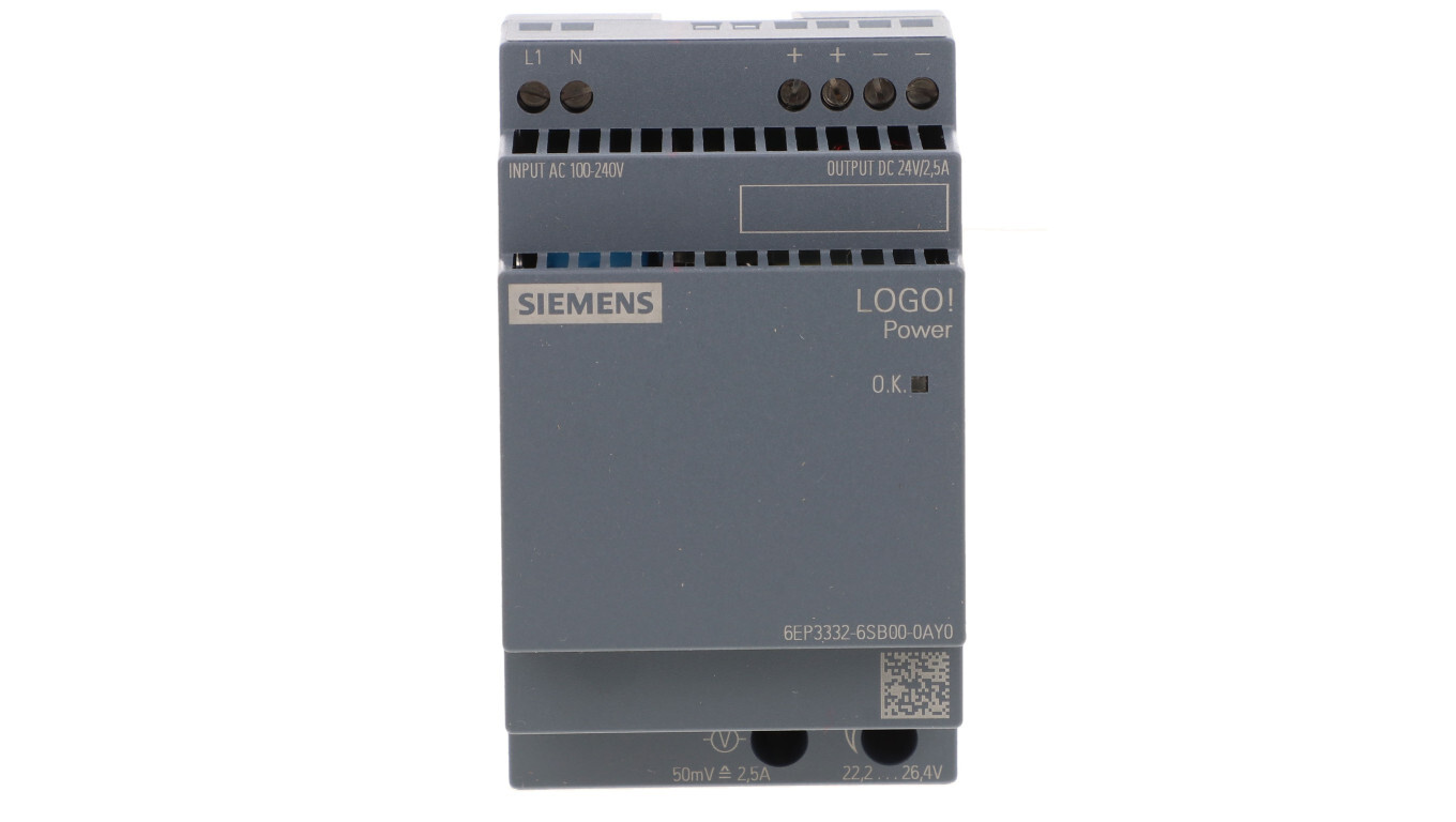 LOGO!POWER 24V 2.5A power supply 6EP3332-6SB00-0AY0 /T2UK