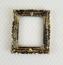 Miniature Picture Frame Large Fancy Antique Gold for Painting 1:12 Scale B0422
