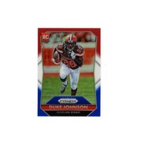 2015 Prizm RED WHITE BLUE SP REFRACTOR DUKE JOHNSON JR RC▪️Houston Texans
