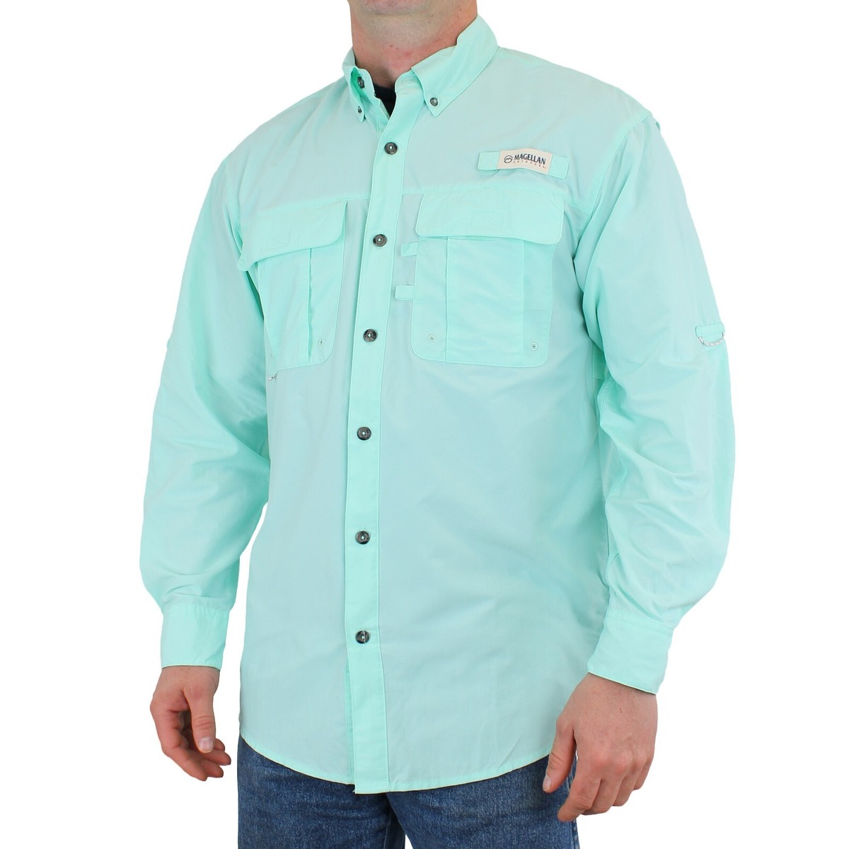 Magellan Outdoors Men's Shirt Fish Gear Laguna Madre