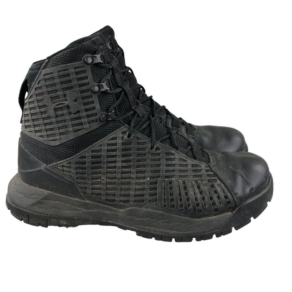 Under Armour UA Men's Size 9.5 Stryker Black High Abrasion Tactical Boots