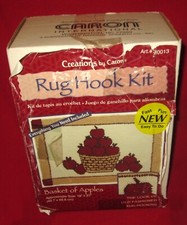 New in Sealed Box Canon International Rug Hook Kit - Basket of Apples HR0013