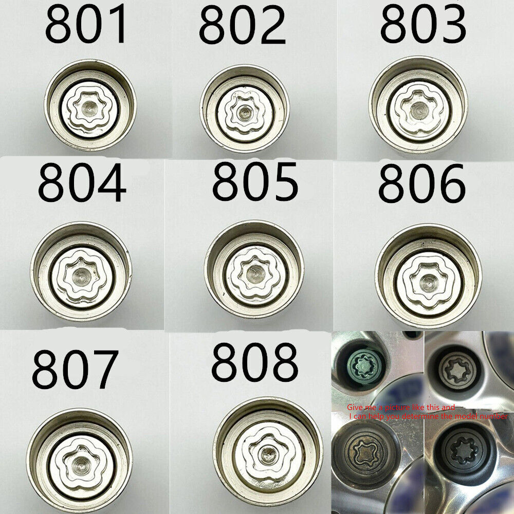 Anti-Theft Wheel Locking Key Wheel Rim Lug Nut Master Removal Kit