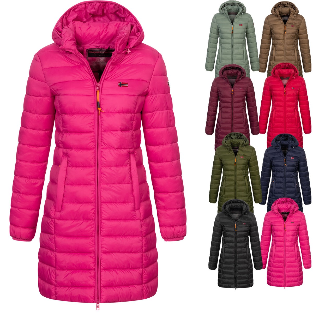 Leichte Steppjacke Steppjacke DunkelgrÃ¼n Damen Jacke Langer
