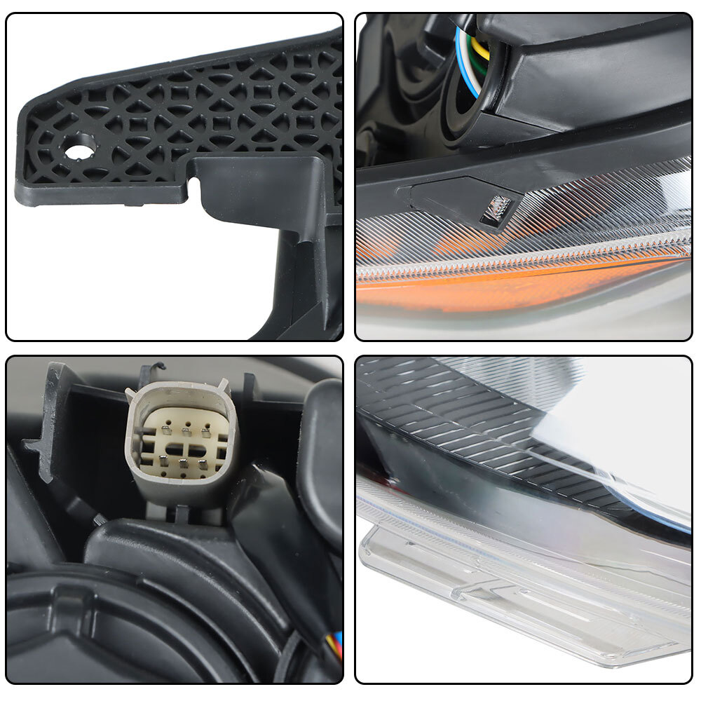 Pair Of Halogen Headlights For 2019-2021 Chevy Spark (Without LED DRL) - Left & Right Side