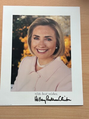 Hillary Clinton - Autogramm Foto original signiert - #40822