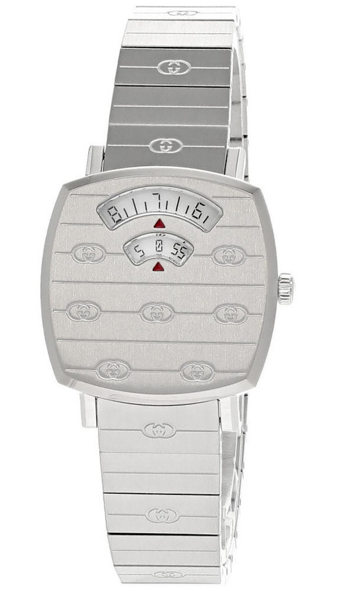 Gucci Grip 27mm Stainless Steel Silver Dial Women's Watch YA157501