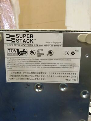 3 Com Super Stack II dual speed Hub 500  1661-010-0008.01